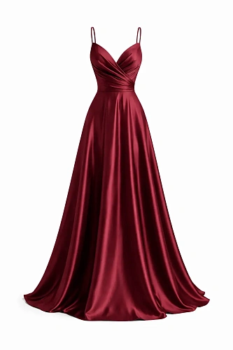 Атласное платье