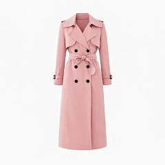 Тренч розовый